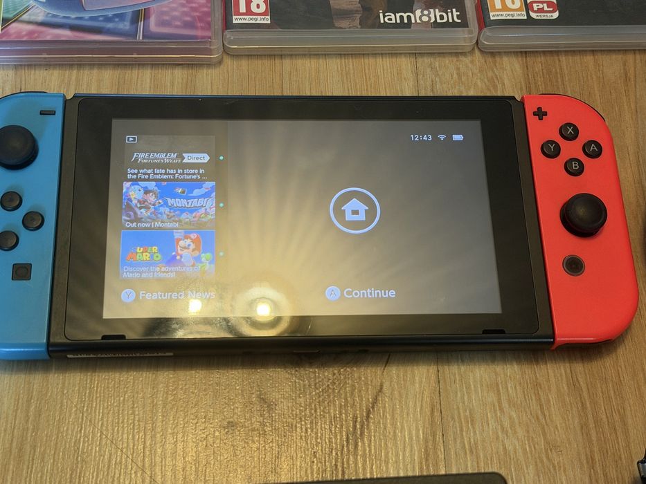 Nintendo switch wraz z akcesoriami i grami