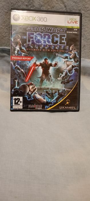 Диск для XBOX 360 гра Star Wars Force Unleashed