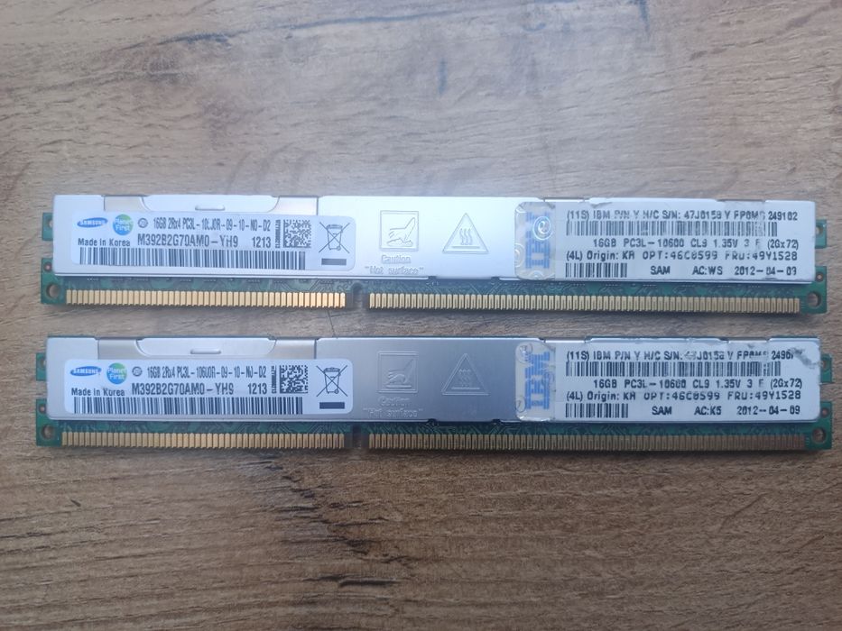 DDR3 ECC Reg 2x16gb (32gb)