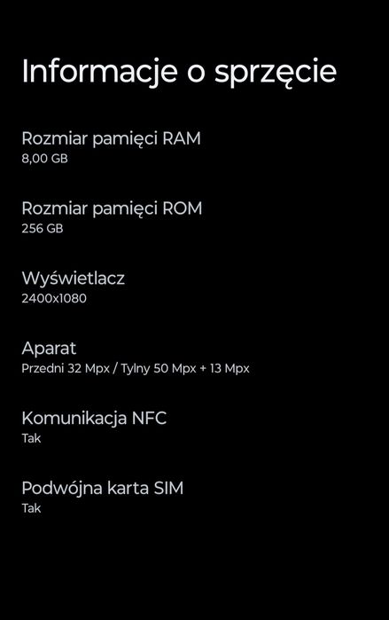 Motorola Edge 40 256 GB 8 GB Ram Oled zamiana