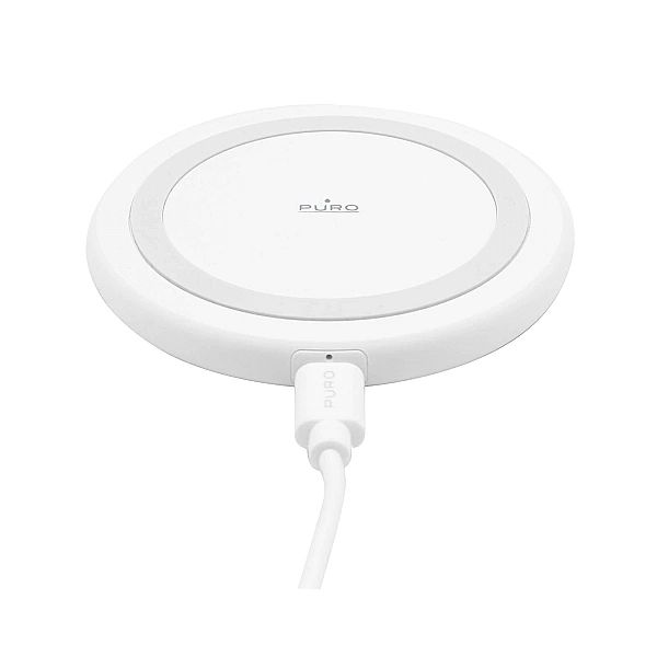 Ładowarka bezprzewodowa Puro do Android, iPhone - biała