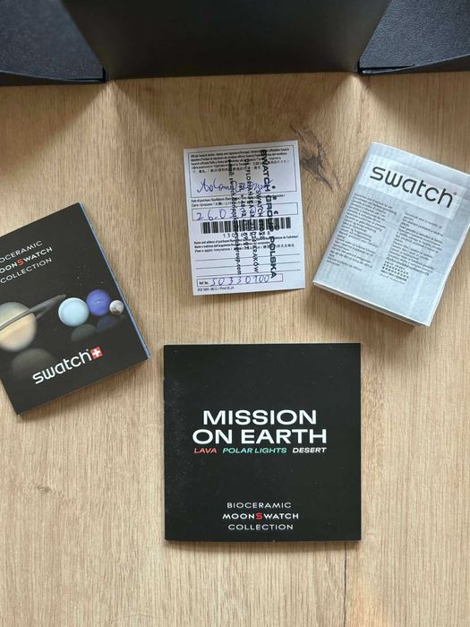 Omega Swatch Bioceramic Moonswatch Mission On Earth Lava Nowy