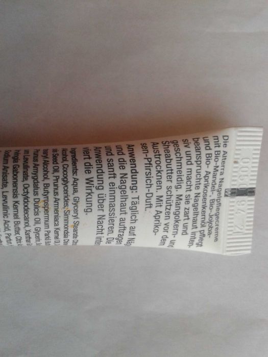 ALTERRA Krem do pielęgnacji paznokci BIO vegan 15 ml z Niemiec