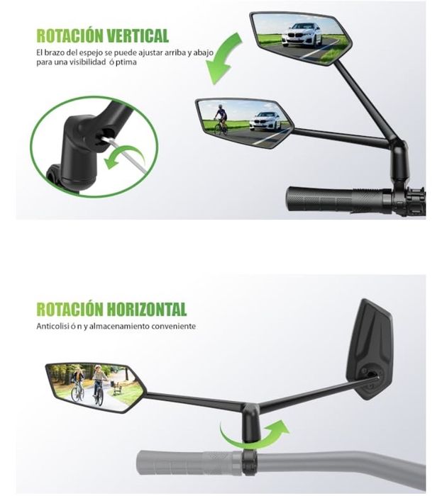 1 Espelho retrovisor para bike/trotineta