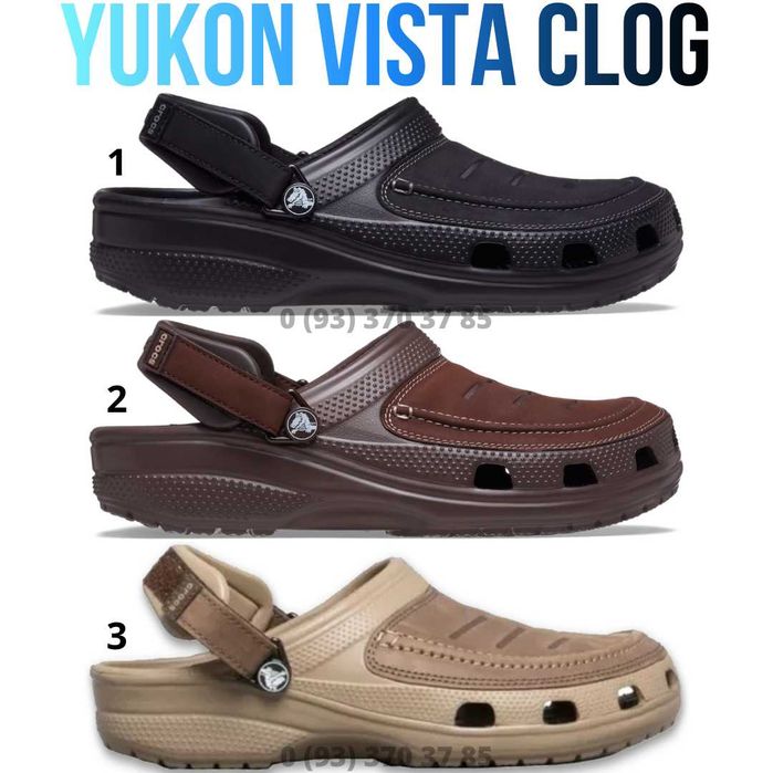 crocs Yukon Vista Clog Black Espresso Крокси Чоловічі кроксы мужские