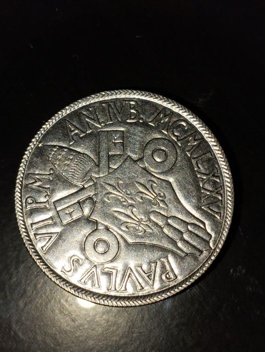 Moeda de 100 Liras 1975 da Cidade do Vaticano