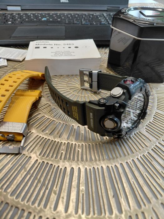 Casio gwg1000 zielony i zolty pasek