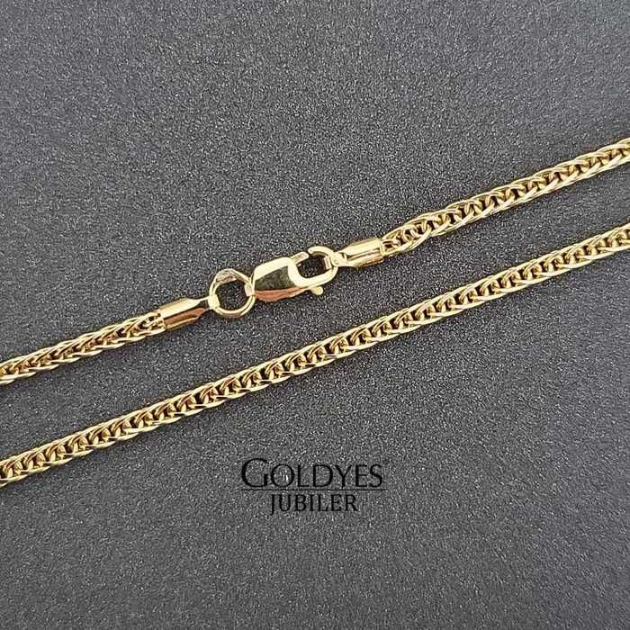 Złoty łańcuszek lisi ogon próby złota 585