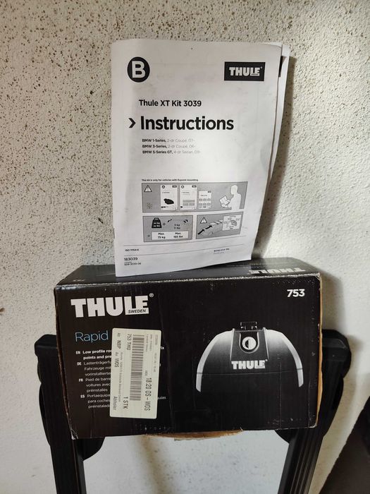 Thule Fit Kit 3039 e Barras em ferro