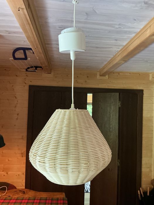 Lampa wisząca IKEA BOHO – pleciona, stan idealny