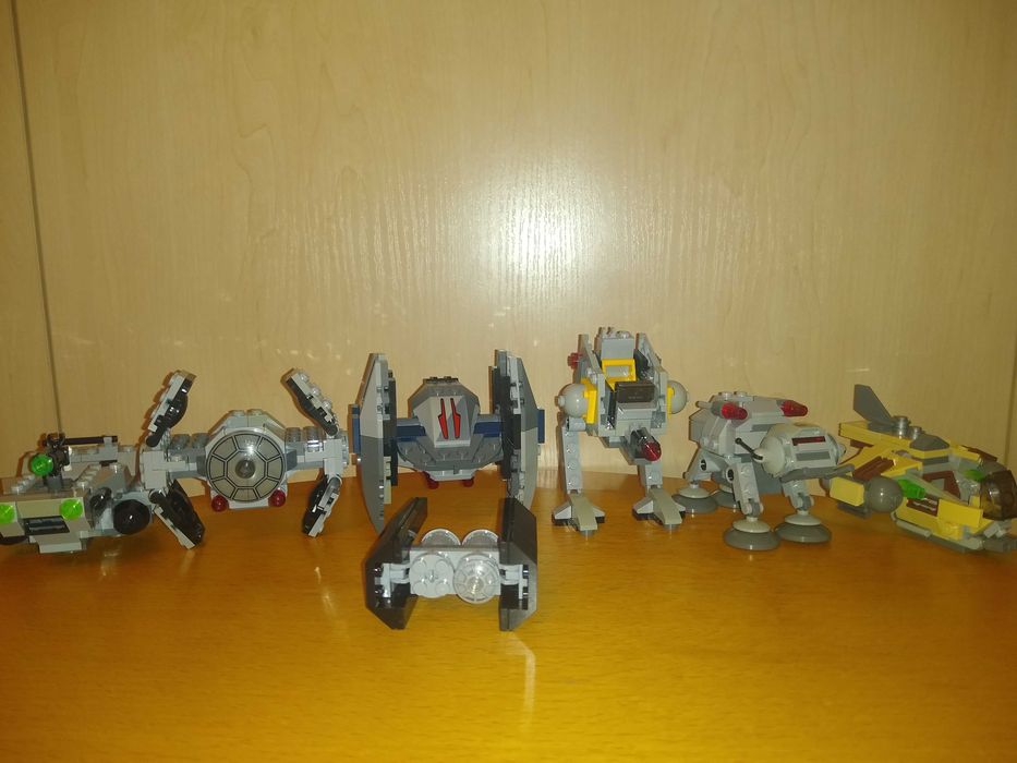 LEGO Star Wars 5 statków microfighter serii 2 i 3 i jeden z saszetki