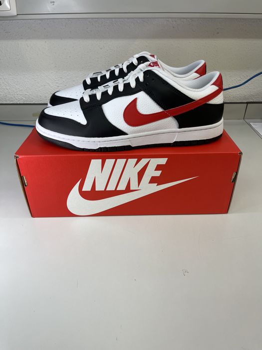 Nike Dunk Low Red Swoosh Panda (45)
