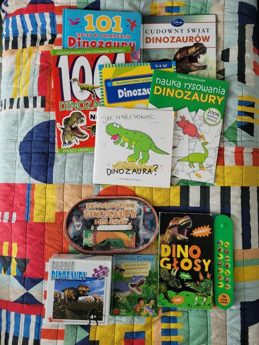 Książki o dinozaurach Zestaw