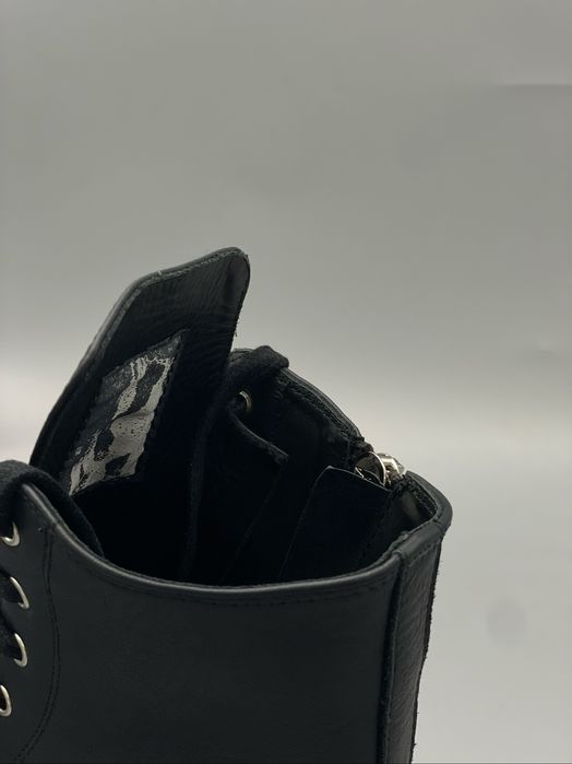 Rick Owens Ramones Mega Bumper Black High Leather/size 38-44