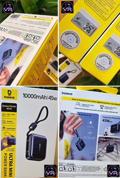 Power Bank Baseus Mini 10 000 mAh повербанк iPhone Samsung