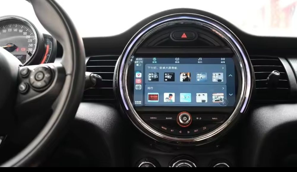 Rádio Mini F55 F56 Android 14 (Novo)