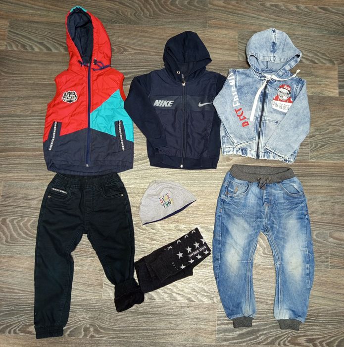 Большой лот,пакет комплект ,набор  демисезонных вещей для мальчика 4-5