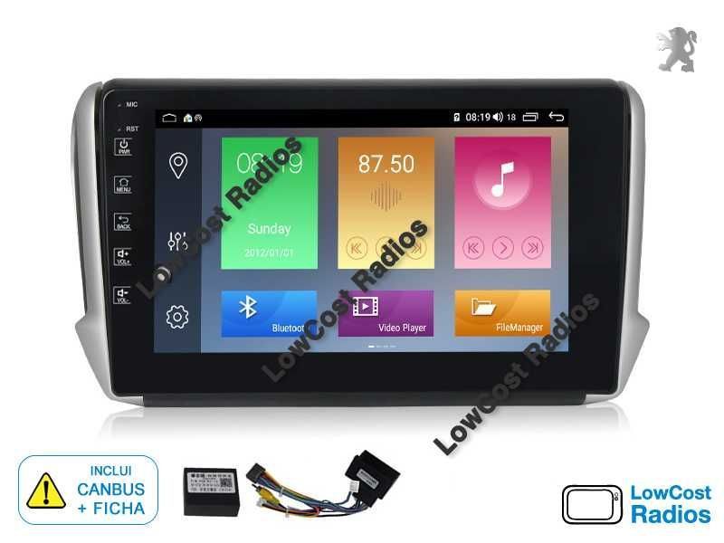 *Auto Rádio GPS PEUGEOT 2008 / 208 | ANDROID • Multimédia BT USB WIFI