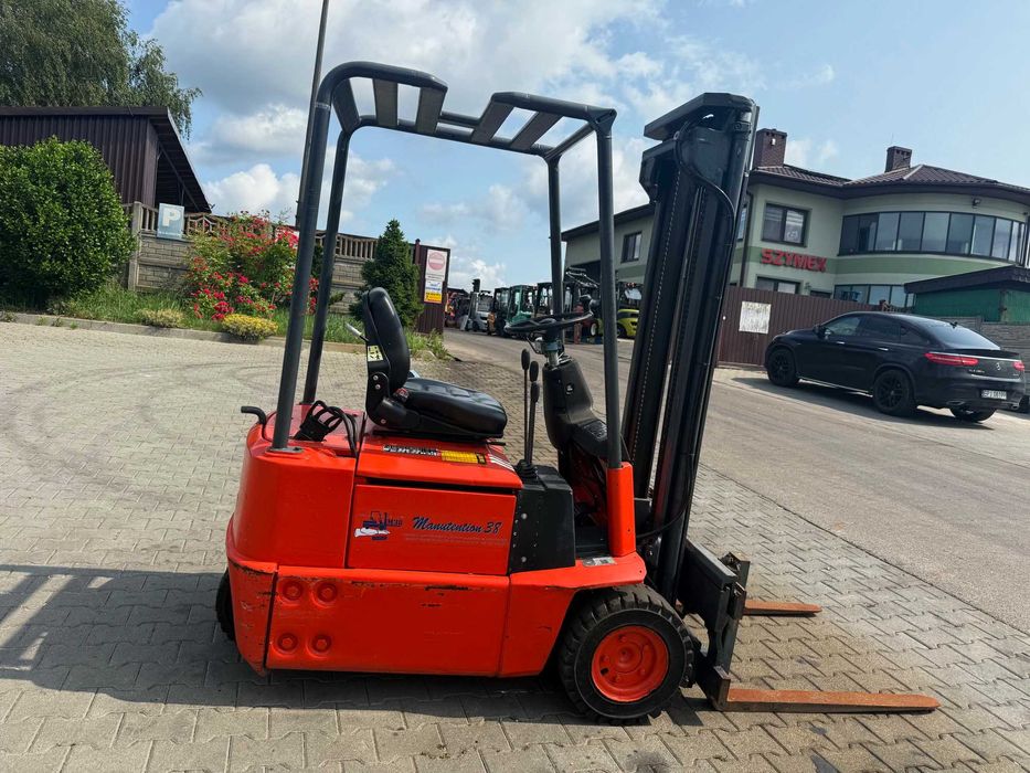 wózek widłowy elektryczny LINDE E12 przesuw boczny 3.4m 1200kg 7600mtg