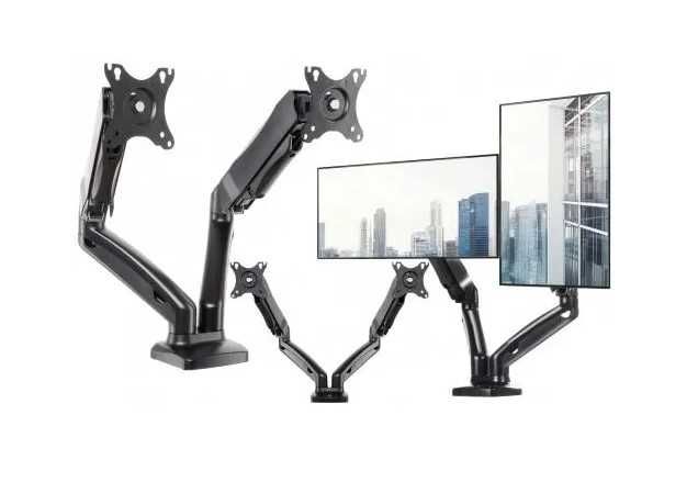 ART Uchwyt do 2 monitorów LED/LCD 13-32 Cale UM-116 wspomaganie gazowe2-9kg FV Wawa