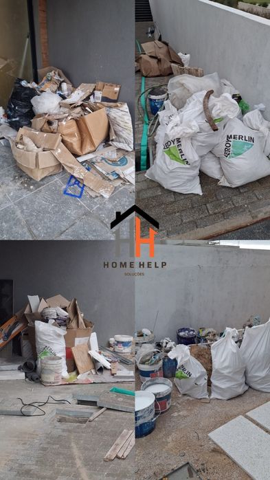 Recolhas de entulho e monos madeira e outros