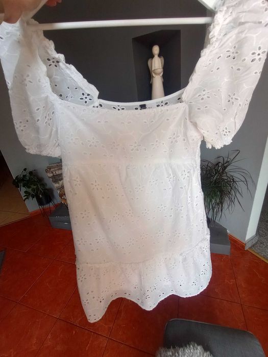 Sukienka ażurowa h&m