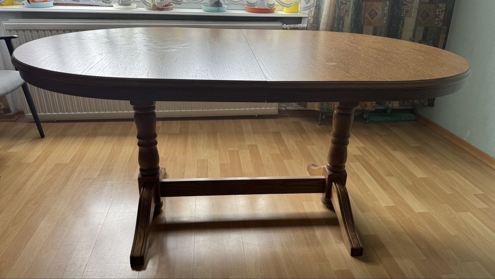 Stół owalny rozkladany drewno