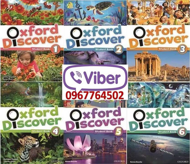 Комплект Oxford Discover 1, 2, 3, 4, 5, 6 Student's + Workbook