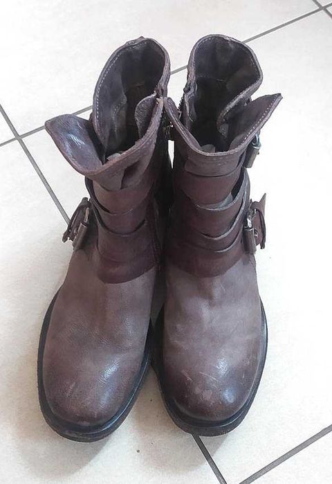 buty, botki, A.S.98, skórzane, rozmiar 38