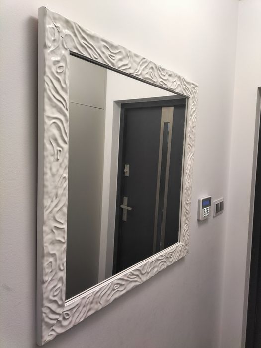 Lustro Glamour białe