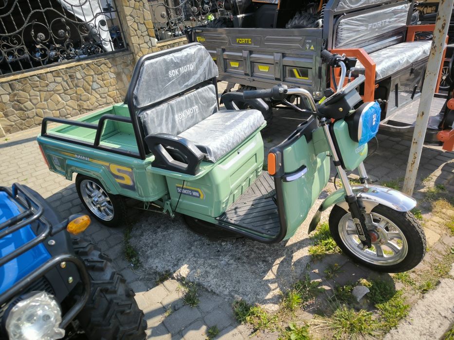 Електротрицикл SokMoto Mini 1500W 60V/38Ah