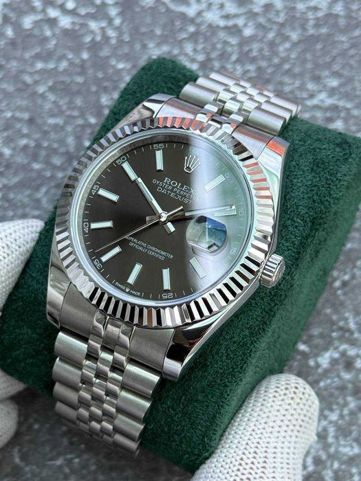 Швейцарские механические часы Rolex Oyster Perpetual Datejust Grey