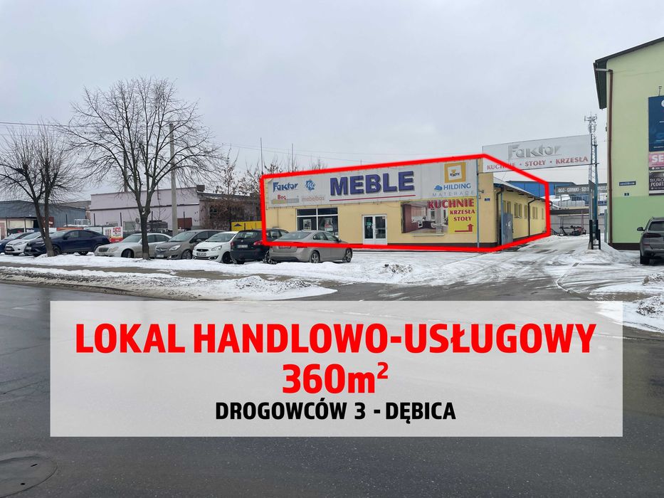 Do wynajęcia Lokal handlowo-usługowy 360m2 - Drogowców 3