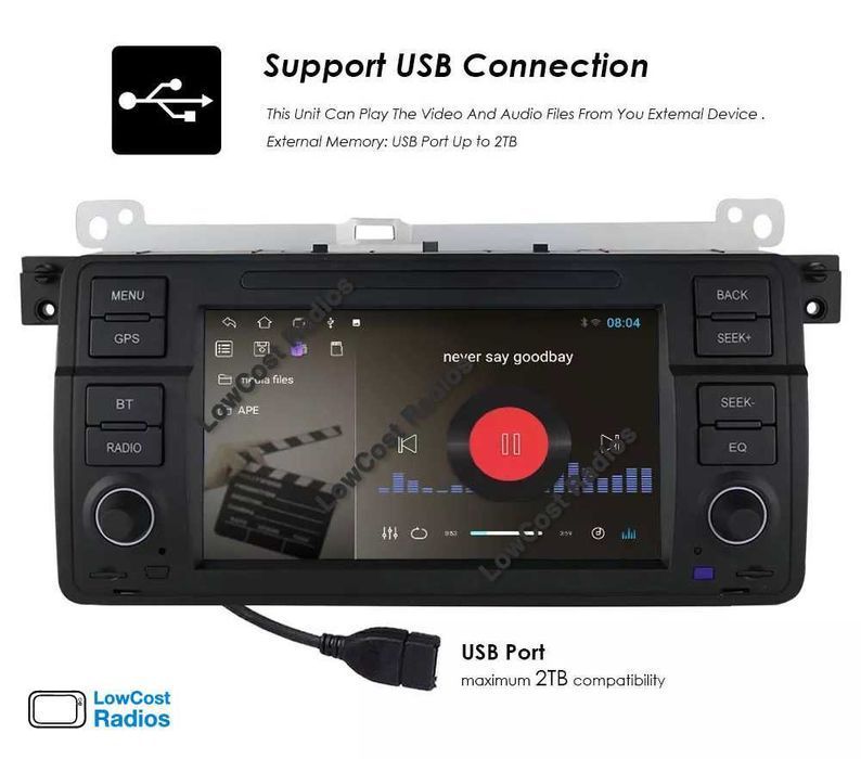 PROMOÇÃO: Rádio GPS Multimédia BMW E46 - Série 3 (ANDROID 15)