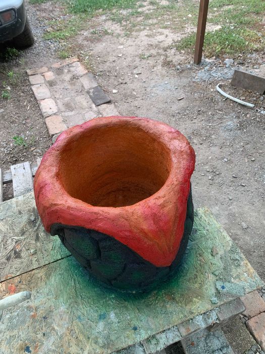 арт-бетон, смітник, горщик, кокон, вазон