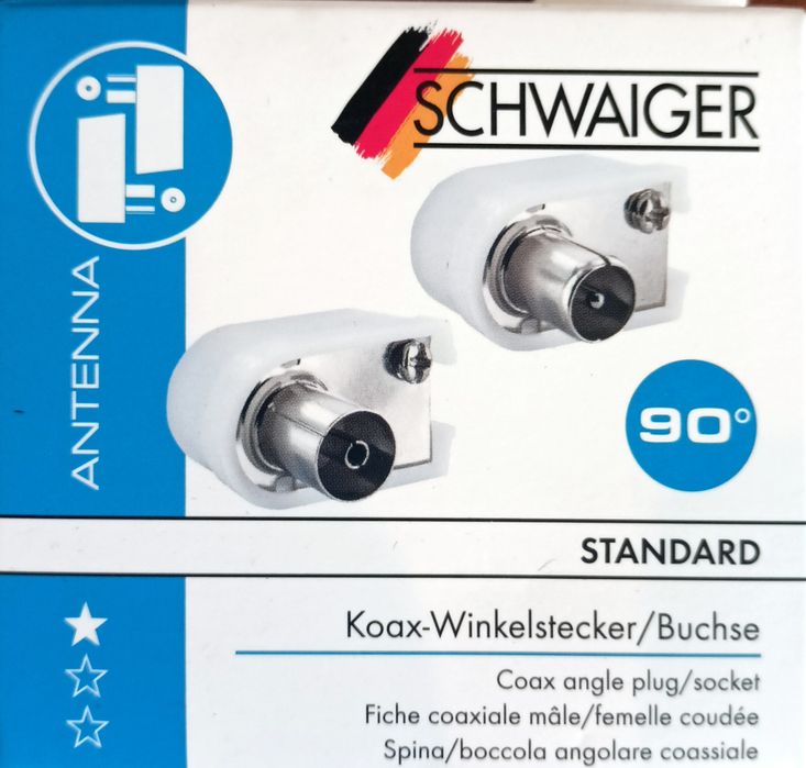 Zestaw wtyczek kątowych do anteny (art. A 031)