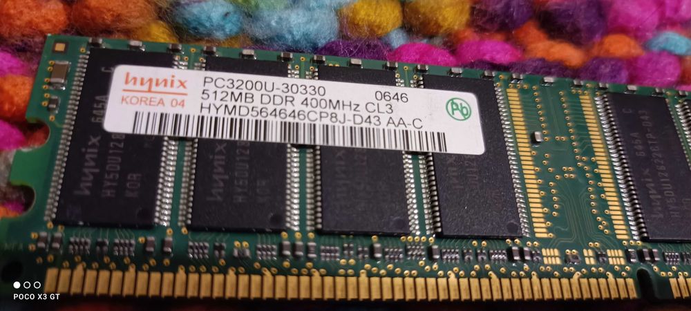 Память Hynix PC3200U-30330 512MB DDR 400mhz CL3