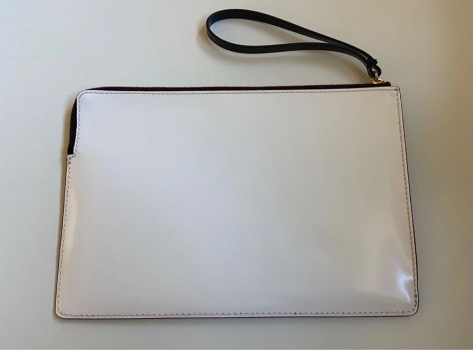 Clutch vermelha e branca Bimba y Lola nova