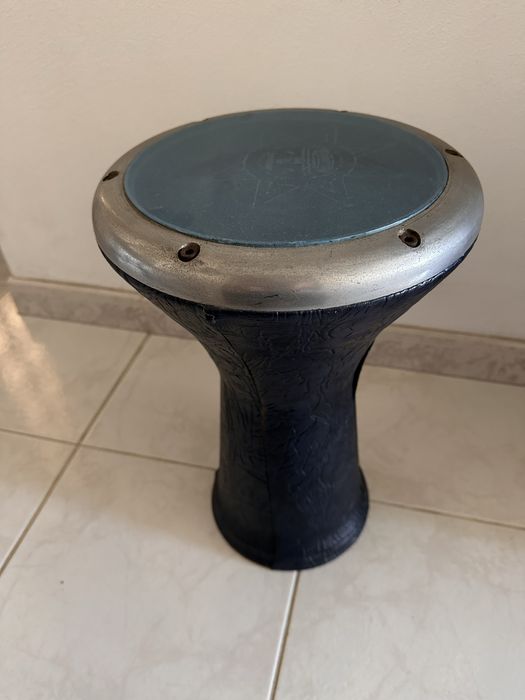 3 Djembe metal e barro