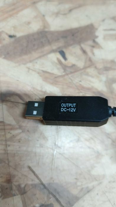 Кабель дріт для роутера/терміналу DC USB 5V на 12V DC 5.5х2.1