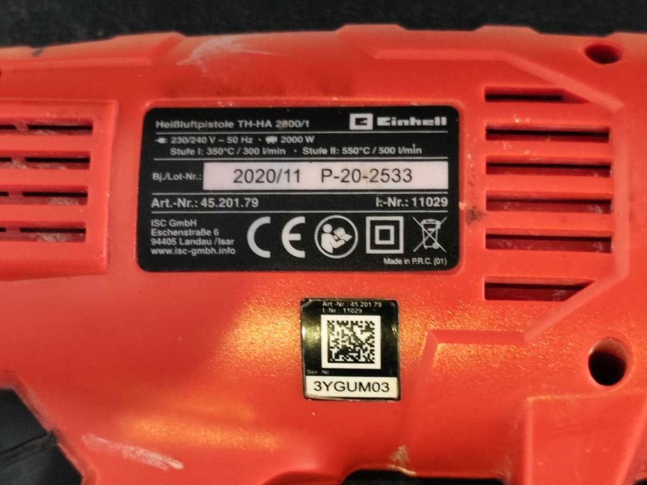 Pistola de Ar Quente Einhell – Completa com Maleta e Acessórios (21)