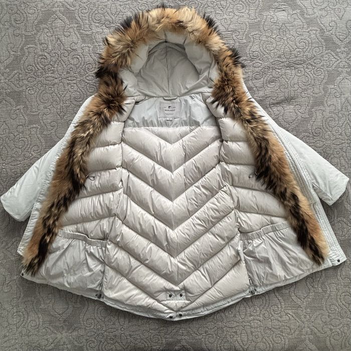 Woolrich fantastyczna  kurtka puchowa  z naturalnym futrem!