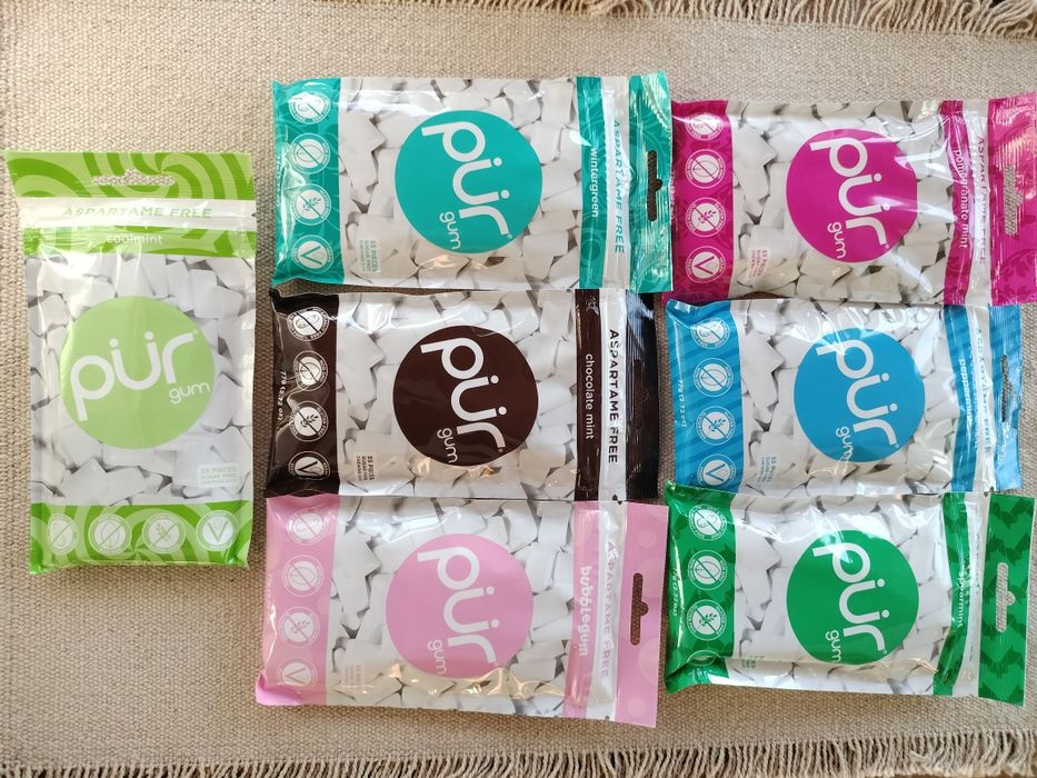 Kit 7 embalagens pastilhas vegan