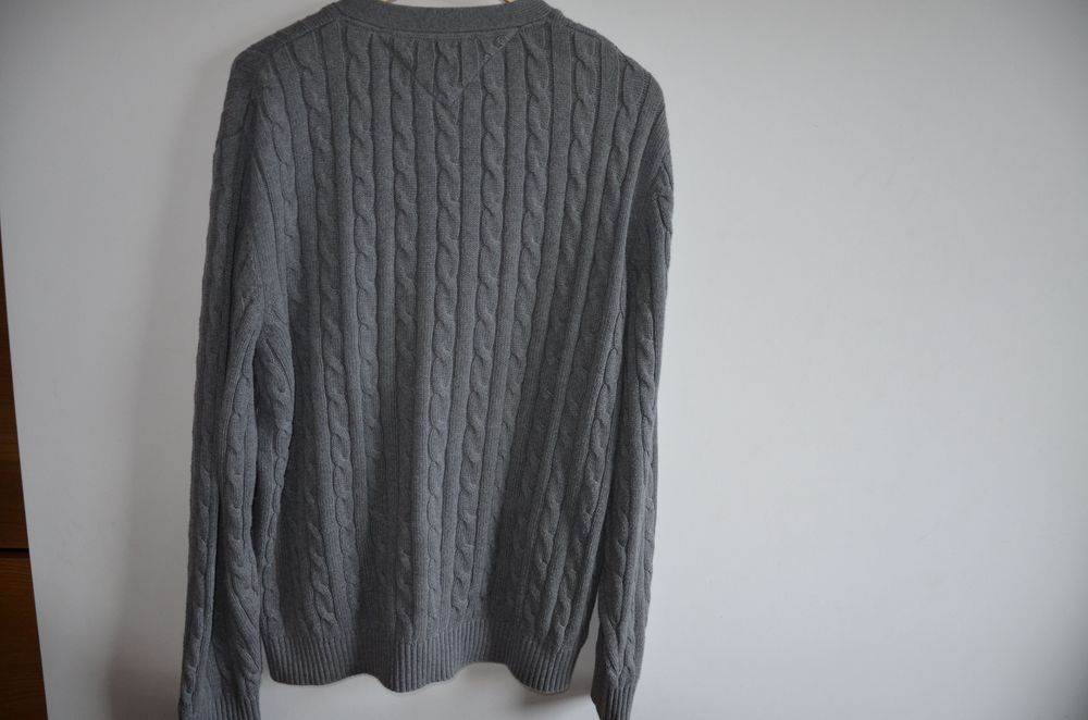 sweter kardigan Tommy Hilfiger r. XL szary pulower