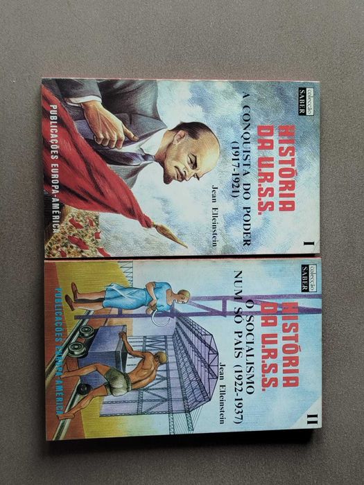 Livros "A história da U.R.S.S." volume 1 e 2