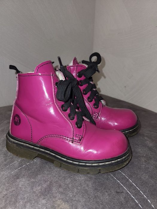 Дитячі демісезонні лакові черевики, мартінси 25 р для дівчинки