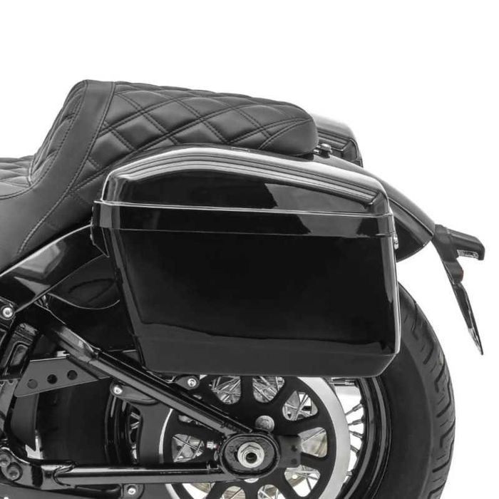 Malas laterais rígidas chopper clássicas mota Harley moto