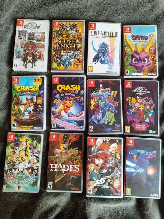 картриджі нинтендо свіч в ідеальному стані (nintendo switch)