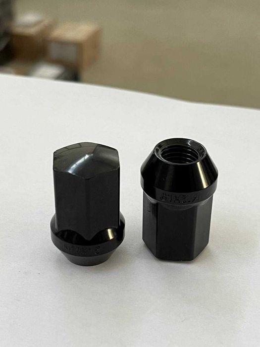 Гайка колесная М12x1,5x35мм Конус Черная Ключ 19