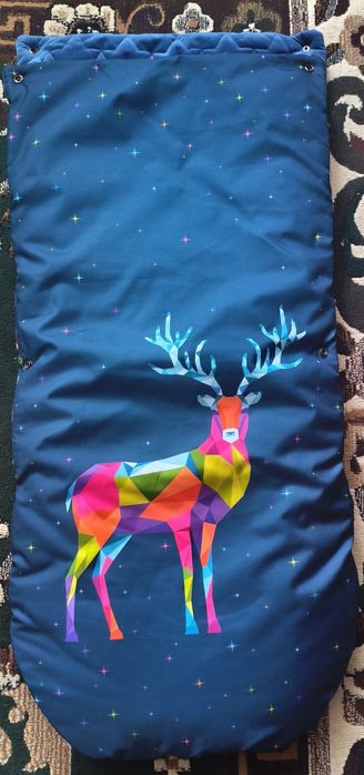 Зимний конверт в коляску + чохол рукавичка